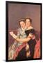 Portrait of The Daughters of Joseph Bonaparte-Jacques-Louis David-Framed Art Print