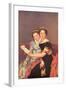 Portrait of The Daughters of Joseph Bonaparte-Jacques-Louis David-Framed Art Print