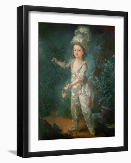 Portrait of the Dauphin, Later King Louis XVII of France (1785-95)-Jacques-Fabien Gautier d'Agoty-Framed Giclee Print