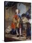 Portrait of the Dauphin Louis De France by Louis Tocque-null-Stretched Canvas