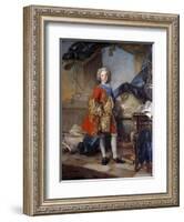 Portrait of the Dauphin Louis De France by Louis Tocque-null-Framed Giclee Print