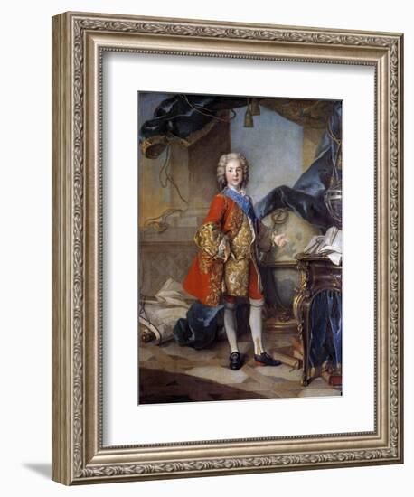 Portrait of the Dauphin Louis De France by Louis Tocque-null-Framed Giclee Print