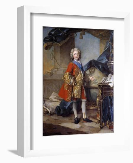 Portrait of the Dauphin Louis De France by Louis Tocque-null-Framed Giclee Print