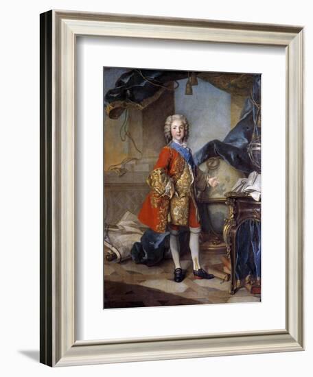 Portrait of the Dauphin Louis De France by Louis Tocque-null-Framed Giclee Print