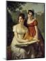 Portrait of the Demoiselles Duval by Jacques Augustin Pajou-null-Mounted Giclee Print