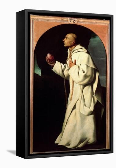 Portrait of the Devout John Houghton-Francisco de Zurbarán-Framed Stretched Canvas