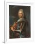 Portrait of the Duc De Broglie, in Sash of the Order of Sainte Esprit, with Baton of a Marshal of…-Hyacinthe Rigaud-Framed Giclee Print