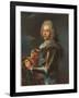 Portrait of the Duc De Broglie, in Sash of the Order of Sainte Esprit, with Baton of a Marshal of…-Hyacinthe Rigaud-Framed Giclee Print