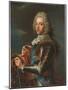 Portrait of the Duc De Broglie, in Sash of the Order of Sainte Esprit, with Baton of a Marshal of…-Hyacinthe Rigaud-Mounted Giclee Print