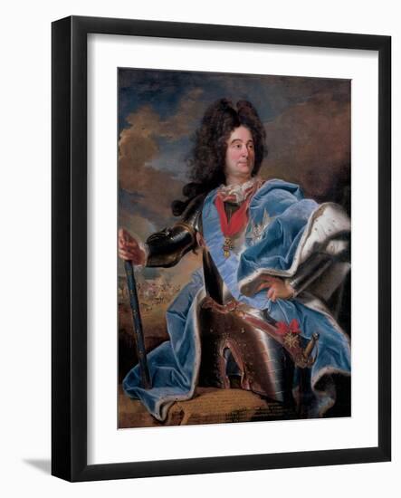 Portrait of the Duc De Villars-Hyacinthe Rigaud-Framed Giclee Print