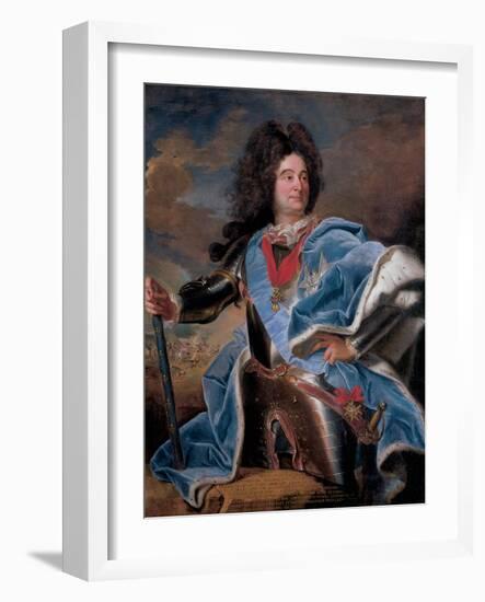 Portrait of the Duc De Villars-Hyacinthe Rigaud-Framed Giclee Print