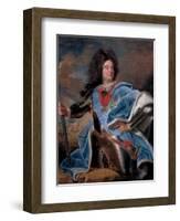 Portrait of the Duc De Villars-Hyacinthe Rigaud-Framed Giclee Print