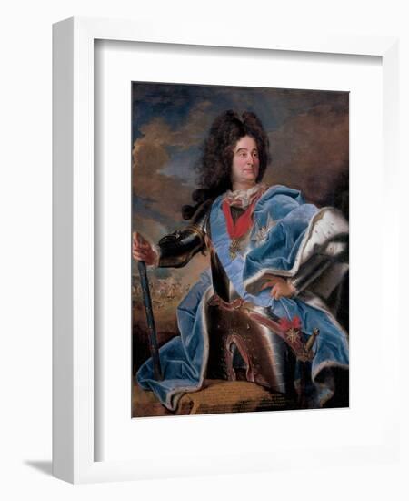 Portrait of the Duc De Villars-Hyacinthe Rigaud-Framed Giclee Print