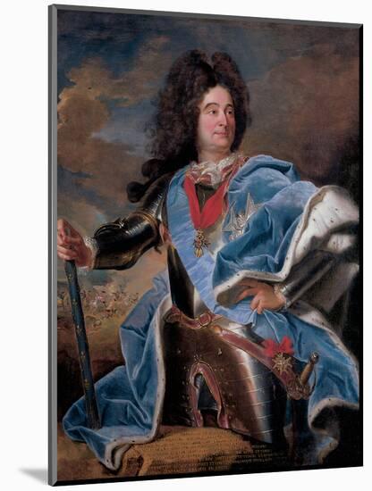 Portrait of the Duc De Villars-Hyacinthe Rigaud-Mounted Giclee Print