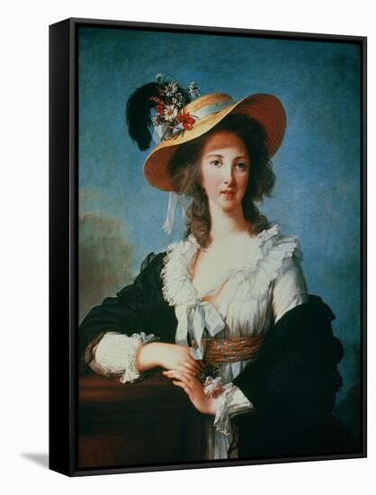 Portrait of the Duchess of Polignac (circa 1749-93)-Elisabeth Louise Vigee-LeBrun-Framed Stretched Canvas