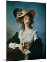Portrait of the Duchess of Polignac (circa 1749-93)-Elisabeth Louise Vigee-LeBrun-Mounted Giclee Print