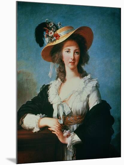 Portrait of the Duchess of Polignac (circa 1749-93)-Elisabeth Louise Vigee-LeBrun-Mounted Giclee Print