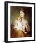 Portrait of the Duchess of St. Albans, with Her Son, 1875-George Elgar Hicks-Framed Giclee Print