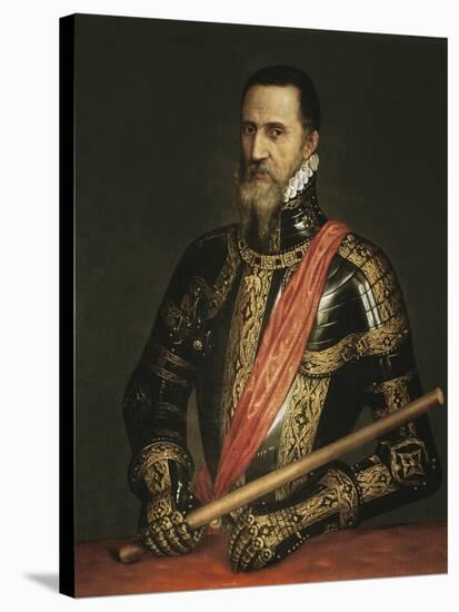 Portrait of the Duke of Alva-Titian (Tiziano Vecelli)-Stretched Canvas