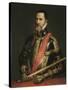 Portrait of the Duke of Alva-Titian (Tiziano Vecelli)-Stretched Canvas