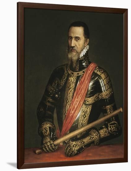 Portrait of the Duke of Alva-Titian (Tiziano Vecelli)-Framed Art Print