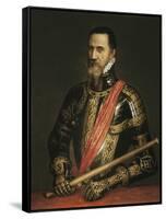 Portrait of the Duke of Alva-Titian (Tiziano Vecelli)-Framed Stretched Canvas