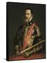 Portrait of the Duke of Alva-Titian (Tiziano Vecelli)-Framed Stretched Canvas