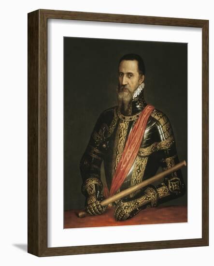 Portrait of the Duke of Alva-Titian (Tiziano Vecelli)-Framed Art Print