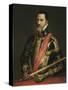 Portrait of the Duke of Alva-Titian (Tiziano Vecelli)-Stretched Canvas