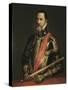 Portrait of the Duke of Alva-Titian (Tiziano Vecelli)-Stretched Canvas