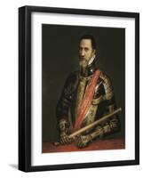 Portrait of the Duke of Alva-Titian (Tiziano Vecelli)-Framed Art Print