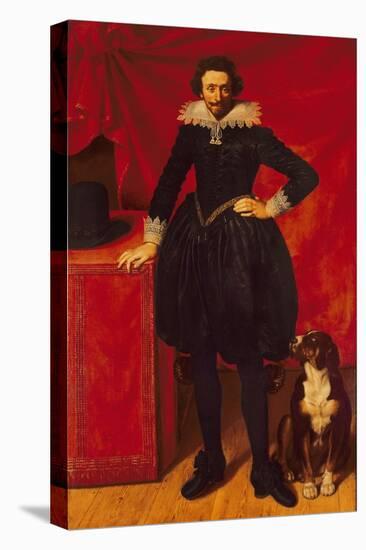 Portrait of the Duke of Chevreuse-Frans II Pourbus-Stretched Canvas