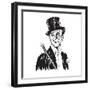 Portrait of the Elegant Cheerful Man. Art Deco and Nouveau Epoch. the Gentleman in a Tuxedo and a T-alex74-Framed Art Print