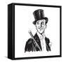 Portrait of the Elegant Cheerful Man. Art Deco and Nouveau Epoch. the Gentleman in a Tuxedo and a T-alex74-Framed Stretched Canvas