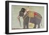 Portrait of the Elephant "Alam-Guman Gajraj", circa 1650-null-Framed Giclee Print