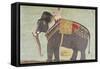 Portrait of the Elephant "Alam-Guman Gajraj", circa 1650-null-Framed Stretched Canvas