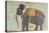 Portrait of the Elephant "Alam-Guman Gajraj", circa 1650-null-Stretched Canvas