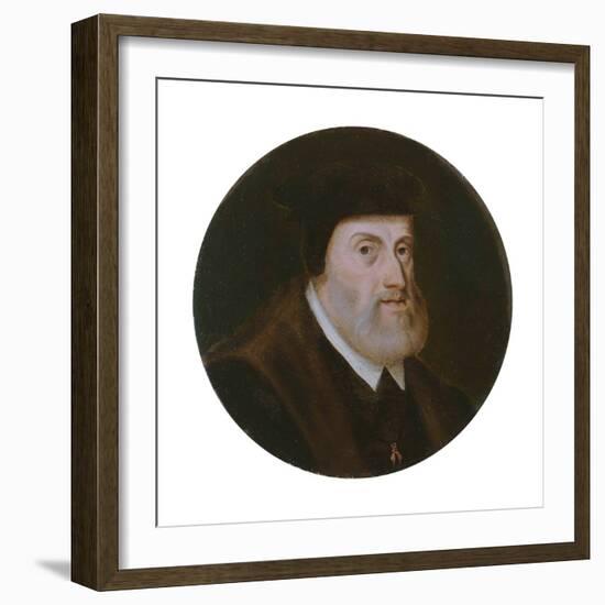 Portrait of the Emperor Charles V (1500-155), C. 1550-null-Framed Giclee Print