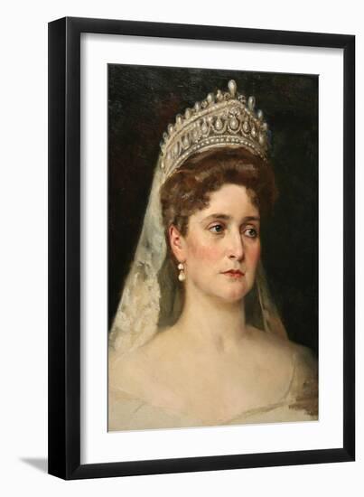 Portrait of the Empress Alexandra Feodorovna, 1907-Nikolai Bodarevsky-Framed Giclee Print