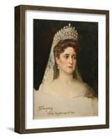 Portrait of the Empress Alexandra Feodorovna, 1907-Nikolai Bodarevsky-Framed Giclee Print