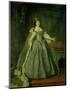 Portrait of the Empress Anna Ivanovna (1693-1740) 1730-Louis Caravaque-Mounted Premium Giclee Print