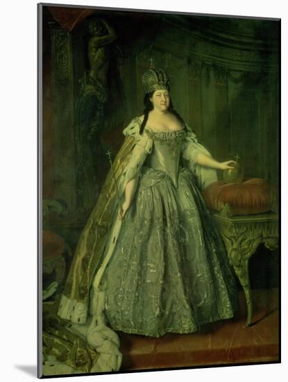 Portrait of the Empress Anna Ivanovna (1693-1740) 1730-Louis Caravaque-Mounted Giclee Print