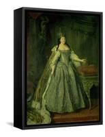 Portrait of the Empress Anna Ivanovna (1693-1740) 1730-Louis Caravaque-Framed Stretched Canvas