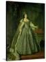 Portrait of the Empress Anna Ivanovna (1693-1740) 1730-Louis Caravaque-Stretched Canvas