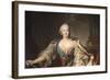 Portrait of the Empress Elizabeth Petrovna, 1758-Louis Tocque-Framed Giclee Print