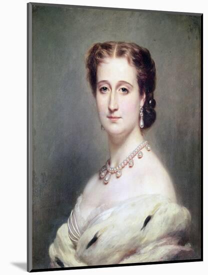 Portrait of the Empress Eugenie (1826-1920)-Franz Xaver Winterhalter-Mounted Giclee Print