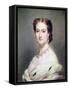 Portrait of the Empress Eugenie (1826-1920)-Franz Xaver Winterhalter-Framed Stretched Canvas