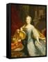 Portrait of the Empress Maria-Theresa, 1749-Johann Gottfried Auerbach-Framed Stretched Canvas