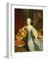 Portrait of the Empress Maria-Theresa, 1749-Johann Gottfried Auerbach-Framed Giclee Print