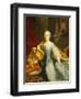 Portrait of the Empress Maria-Theresa, 1749-Johann Gottfried Auerbach-Framed Giclee Print